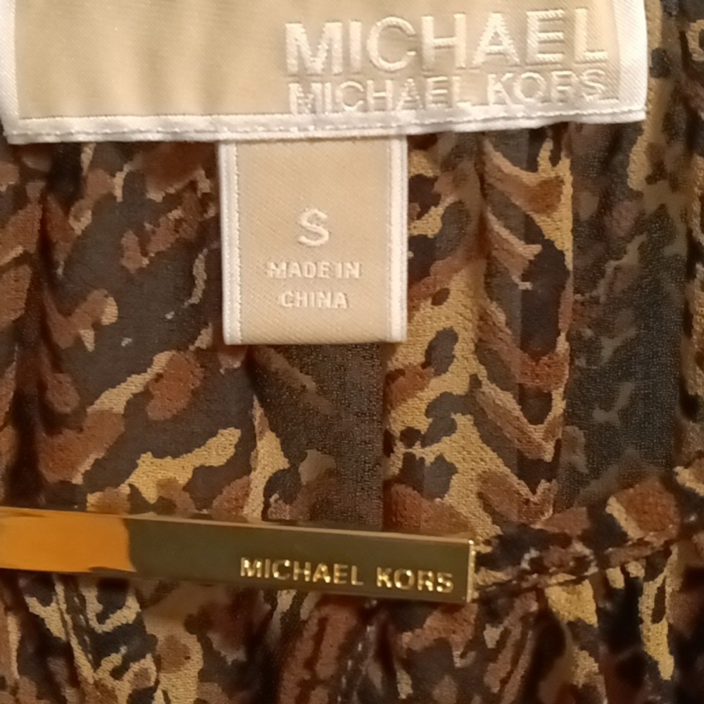 Michael Kors Black Multi-Colored Geometric Design… - image 1